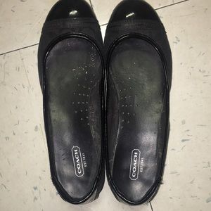 Black coach flats